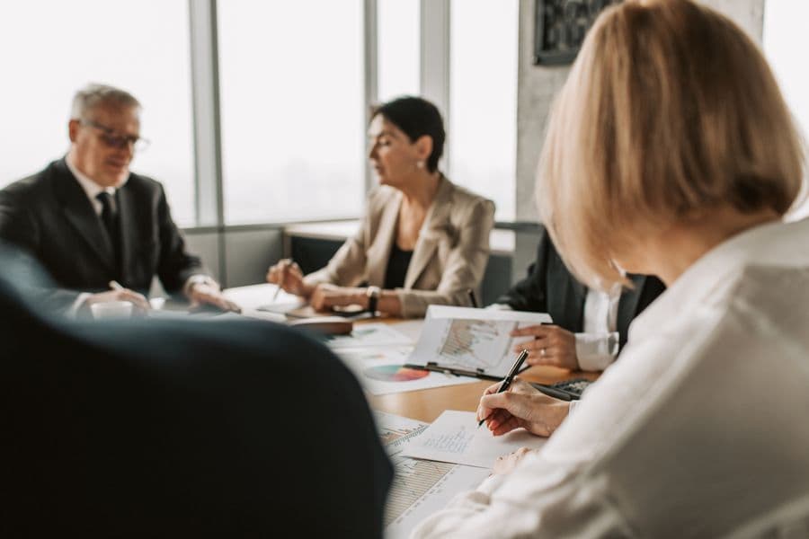 Reunião de trabalho da equipe